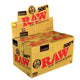 RAW 500's Classic Natural Unrefined Rolling Paper 1 1/4 79mm Size - Full Box of 20 Count
