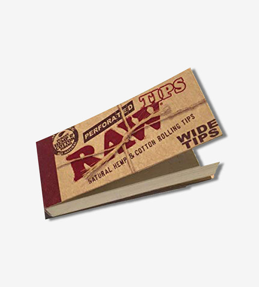 Raw Perforated Wide Tips Hemp & Cotton - 50 Count
