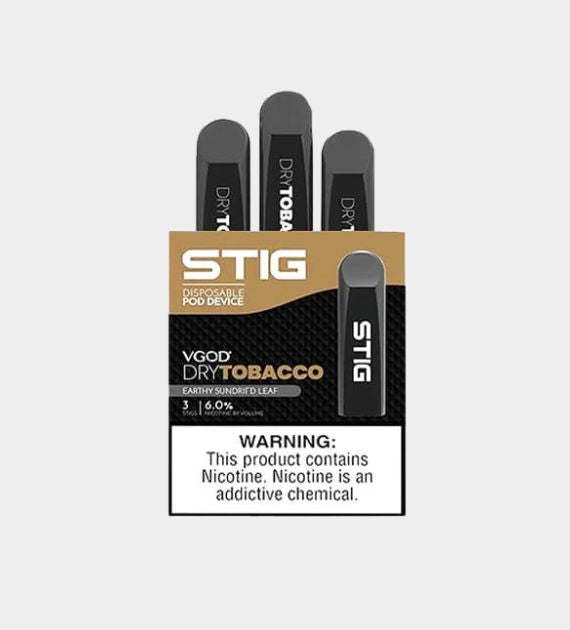 Stig Disposible Pod System - Dry Tobacco - 10 Count