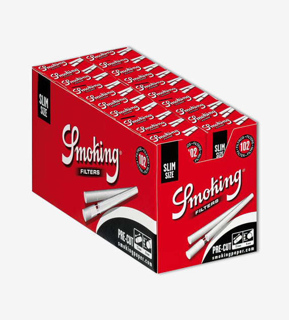 Smoking Pre-Cut Slim Cigarette Filter Tips - 15mm Cigarette Filters, 102 Count Single Pack 20 Count