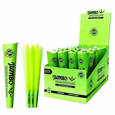 Jumbo Cones King Size 3 Pack, Green -Packs
