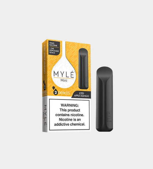 MYLE Mini - Iced Apple Mango disposable vape - 10 Count Box