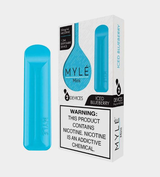 MYLE Mini - Iced Blueberry disposable vape - 10 Count Box