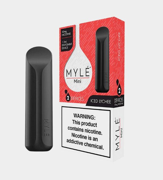 MYLE Mini - Iced Lychee disposable vape - 10 Count Box