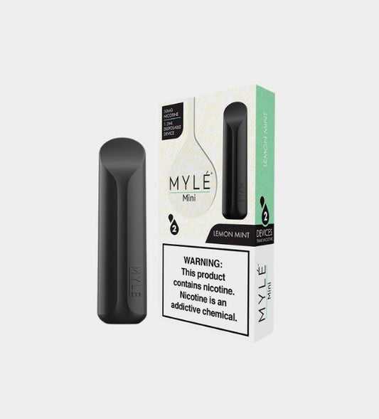 MYLE Mini - Lemon Mint disposable vape - 10 Count Box