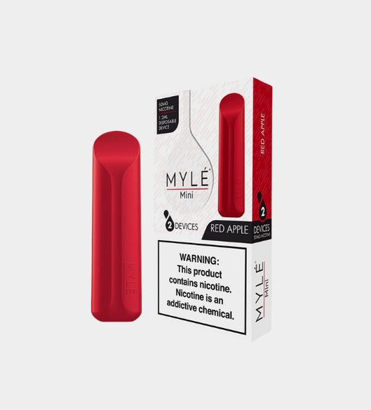 MYLE Mini - Red Apple disposable vape - 10 Count Box