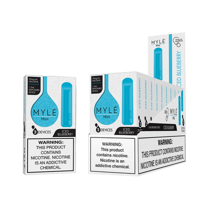 MYL Mini Iced Blueberry Disposable Device - 10 Count Box True Distro MYL Mini Iced Blueberry Disposable Device - 10 Count Box True Distro