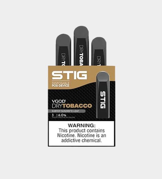 Stig Disposible vape pod system - Dry Tobacco - 10 Count