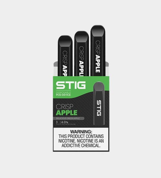 Stig disposable vape Pod System - Crisp Apple - 10 Count