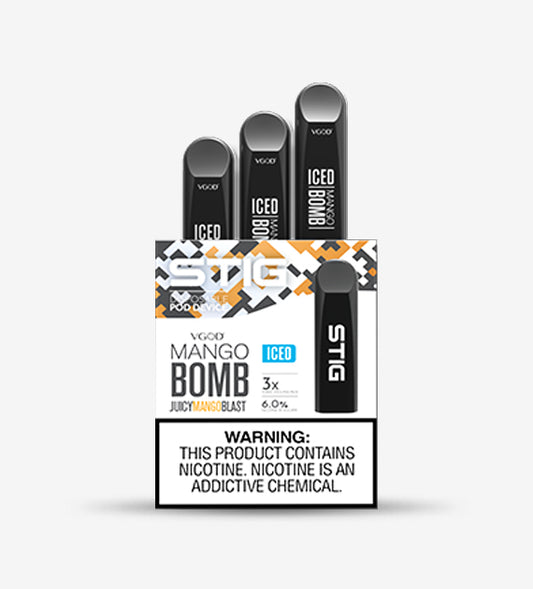 Stig disposable vape Pod System - Iced Mango Bomb - 10 Count