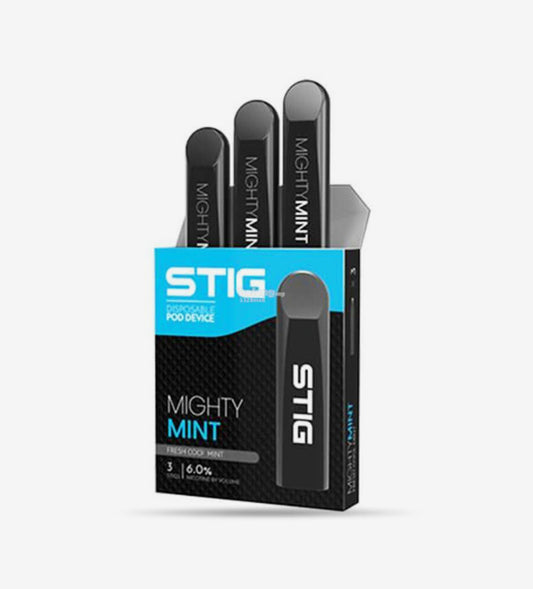 Stig disposable vape Pod System - Mighty Mint - 10 Count