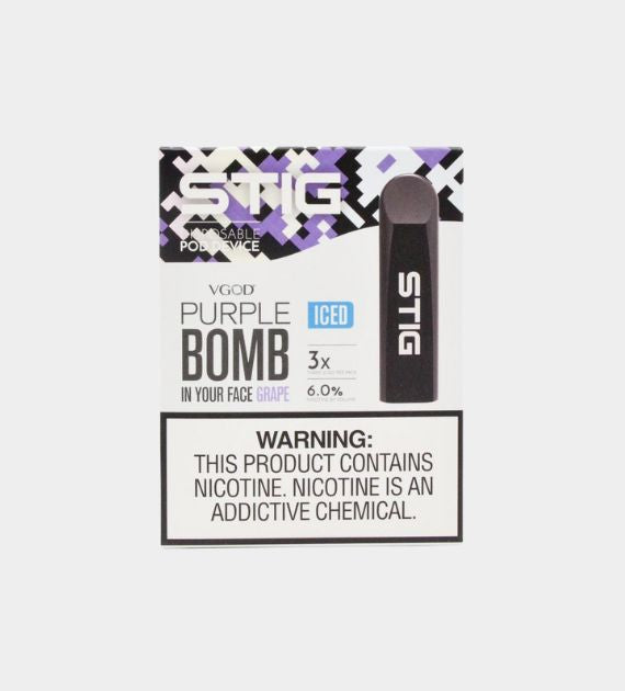Stig disposable vape Pod System - Purple Bomb - 10 Count