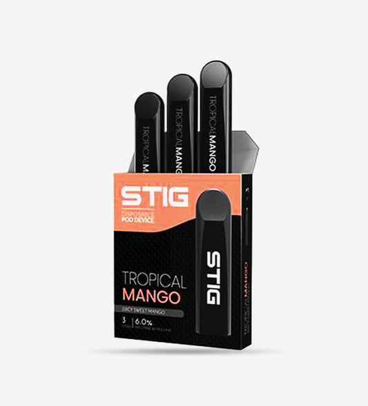 Stig disposable vape Pod System - Tropical Mango - 10 Count